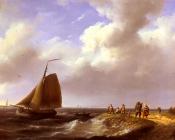 A fresh Breeze Off The Dutch Coast - 约翰内斯·赫曼努斯·库库克